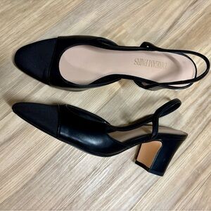 Dream Pairs Black Slingback Heels